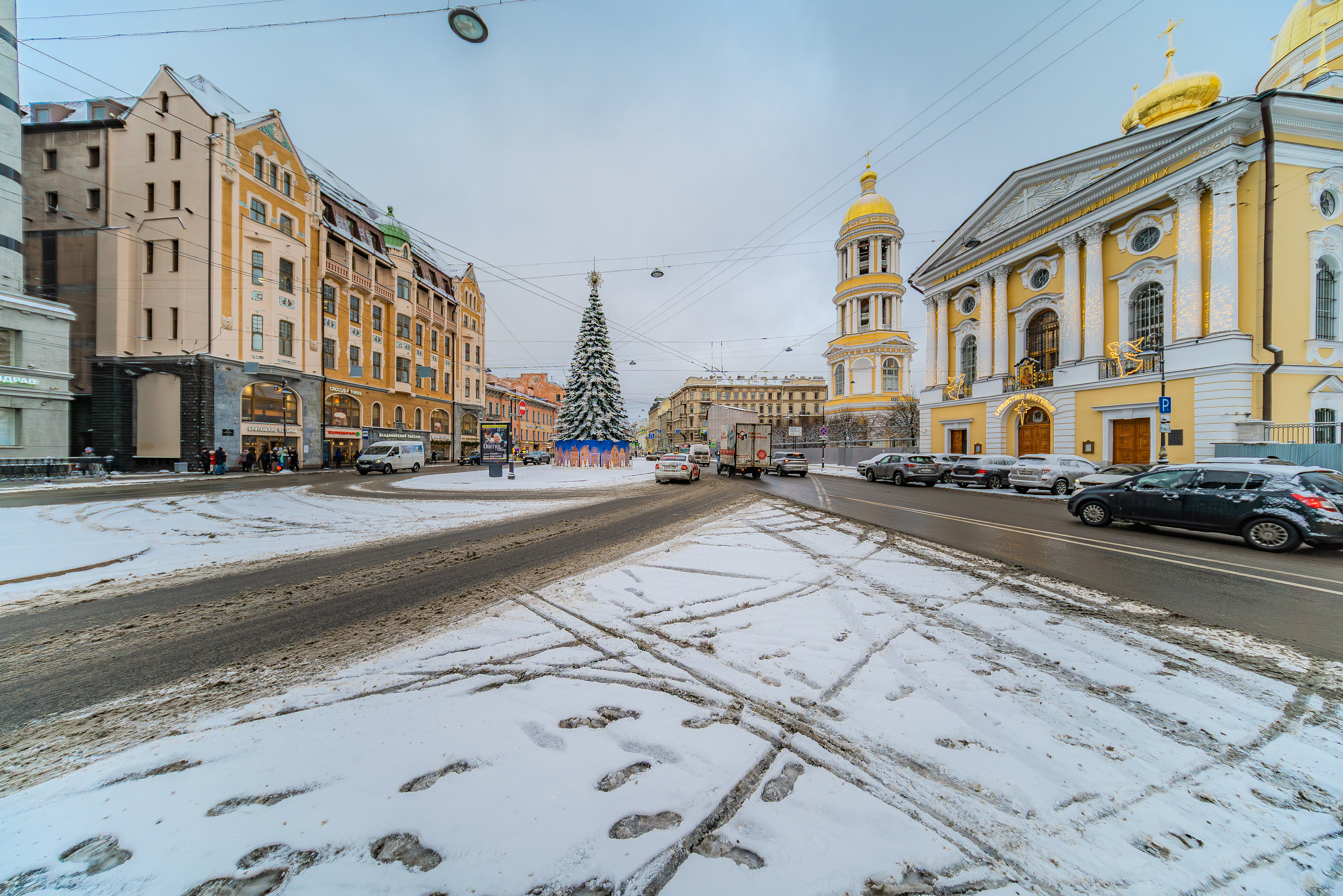 Зимний вид Санкт-Петербурга